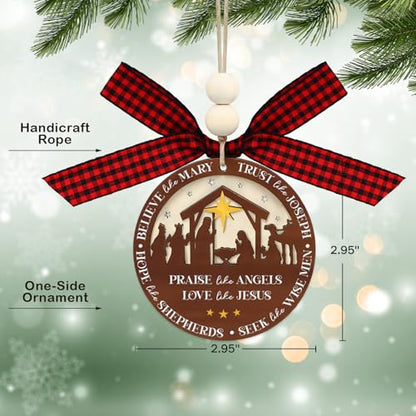 D4DREAM Religious Christmas Ornaments Wooden 3D - color: A03