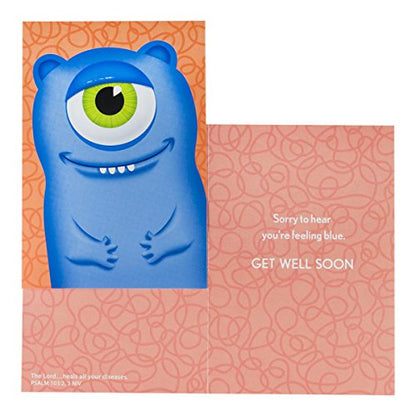 DaySpring Get Well Boxed Greeting Cards w Embossed Envelopes - U-NEEKS, 12 Count