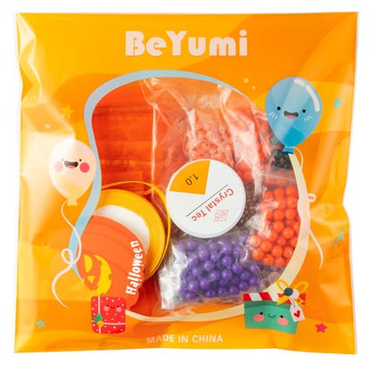 BeYumi Halloween Bracelet Craft Kit - 24 Pack Boo Letter Beads Craft Gift - style: BOO
