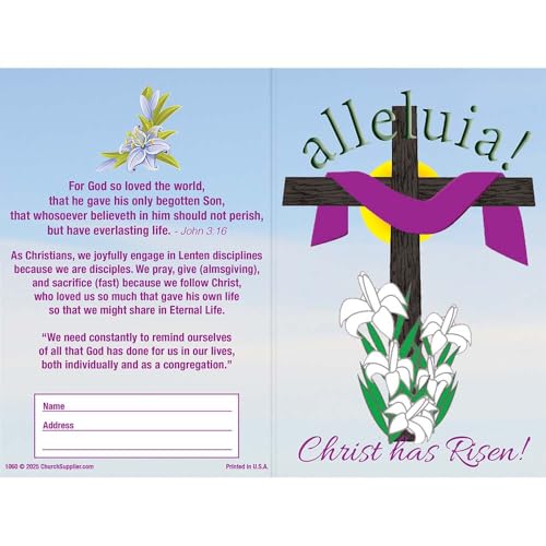 50 - $20 Alleluia Easter Dollar Bill Coin Folders