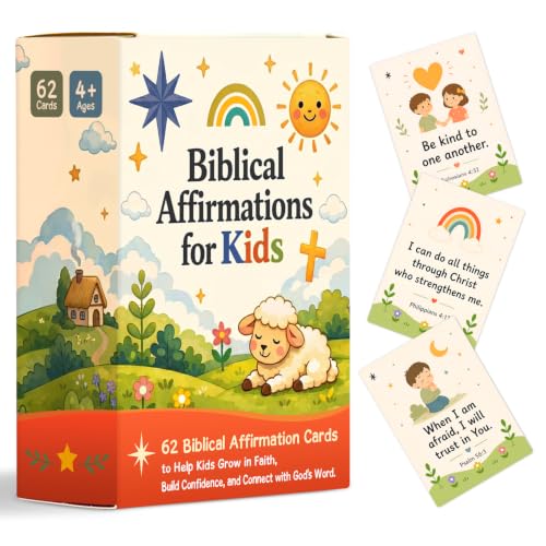 Prayer Cards for Kids, Biblical Affirmation Cards for Kids