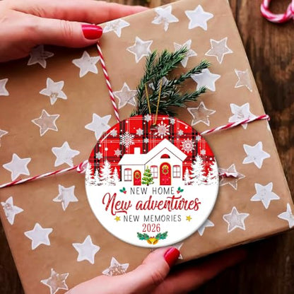 New Home Ornament 2026, House Warming Gifts New Home Christmas Ornament, Housewarming Gift for Homeowners, Couple, Women, First House Apartment Gift Ideas - color: New Home