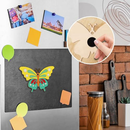 Christian Religious Wooden Craft for Kids VBS DIY Magnets Decor 24Set