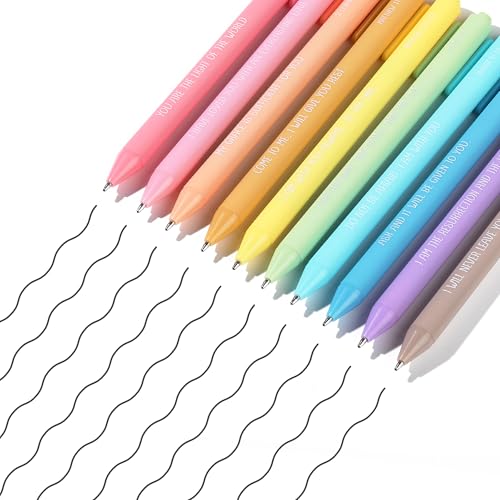 Mr. Pen- Christian Pens, 50 Pack, Black Ink, Pastel Color Barrels