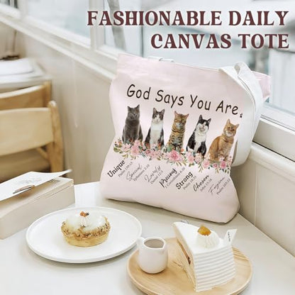 Bible Tote Bags Cute Christian Preppy Canvas Tote Bag Christian Gifts for Women Reusable Shopping Bags(Parent) - color: Bible-5