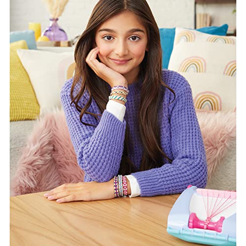 Make It Real Friendship Bracelet Maker Kit - Craft Up to 20 Stylish Bracelets with 100 Beads & Threads - Fun DIY Jewelry Set for Girls & Tweens - Develop Creativity Skills - Gift for Kids Ages 8