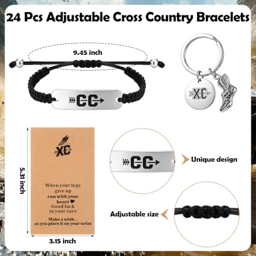 Huquary 18 /24set Cross Country Themed Gift for Runner XC Gift - style: Cross Country