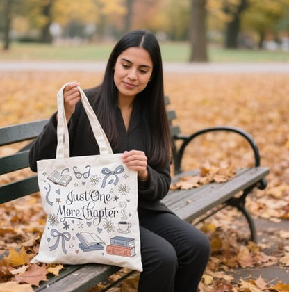 Book Canvas Bag, Read Tote Bag, Inspirational Canvas Bag. - color: White Read Inspirational-02
