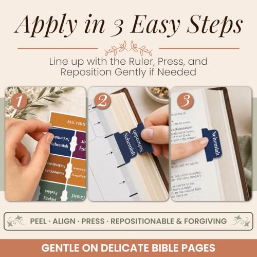 90 Christian Bible Tabs - Bohemian/Boho Version - color: Boho