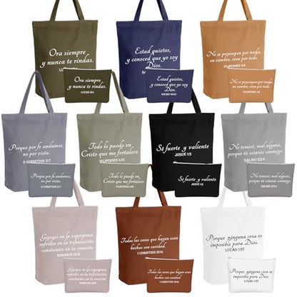 Paterr 20 Pcs Christian Tote Makeup Bag - color: Neutral Color, style: Classic Spanish