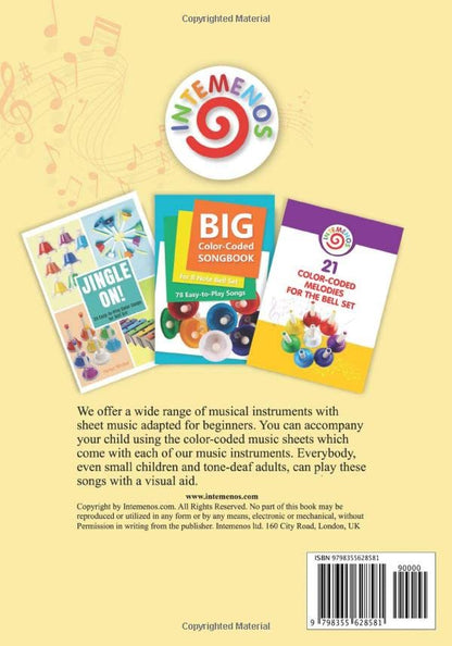 Super Easy Gospel Songbook for Beginners of All Ages: for Color Bell Set (Jingle Melodies: Simple Sheet Music for Quick Play)