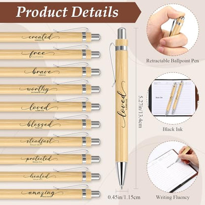 Spakon 40 Pcs Christian Gifts Bulk Prayer Journal with Pens, 5 Colors - color: 5 Colors