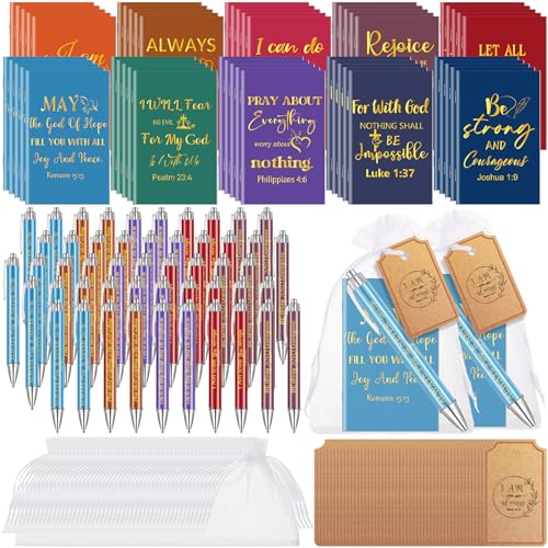 Qeeenar 200 Pcs Christian Gift Bulk Set Bible Verse, Colorful, Novel - color: Colorful, style: Novel