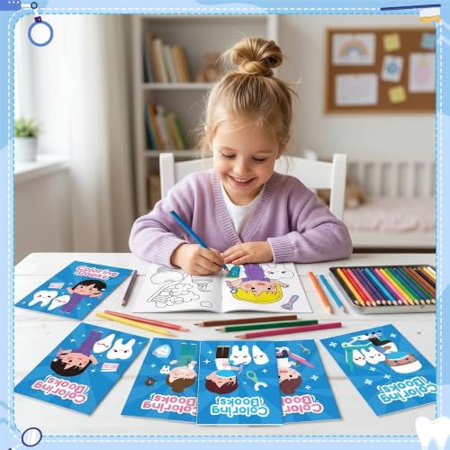 Bulk Dentist Coloring Books, 24Pcs Mini Drawing Booklet for Kids - style: Dentist