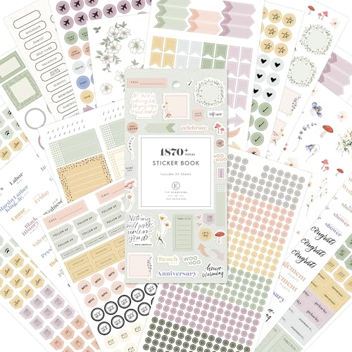 Blue Sky The Everygirl Sticker Book, 4.49"x9.06", Every Day & Every Month