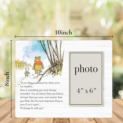Pooh Bear Quote Picture Frame, Classic Pooh Bear Nursery Gifts - color: If