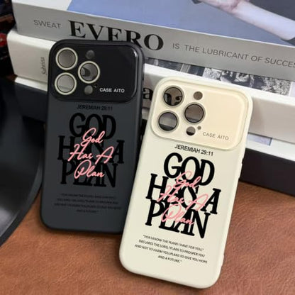 God Has A Plan Jeremiah 29:11 Phone Case for iPhone 14 Pro - Pink - color: Pink, size: iPhone 14 Pro