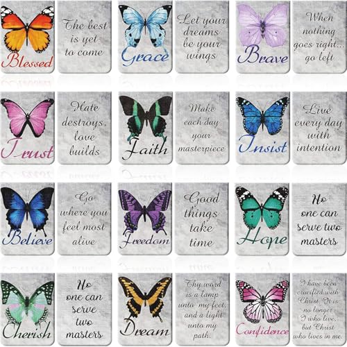 Zonon 12 Pcs Bible Verse Magnetic Bookmarks Christian Scripture Markers