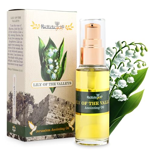 HalleluYAH Anointing Oil from Israel - Lily of The Valleys from Jerusalem | Total Amount 1oz Anointing Oil Made in Israel - color: Lily of the Valleys