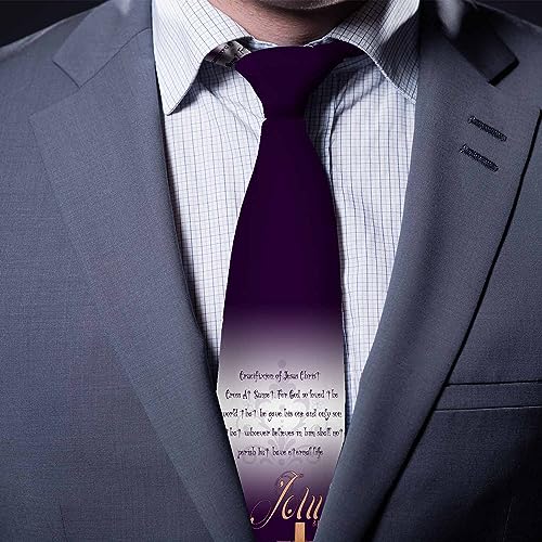 Black Dots Men's Neckties Retro Classic Circle Geometry Men's Tie for Mens Teens Business Work Casual Wedding Party - color: Christmas Cross