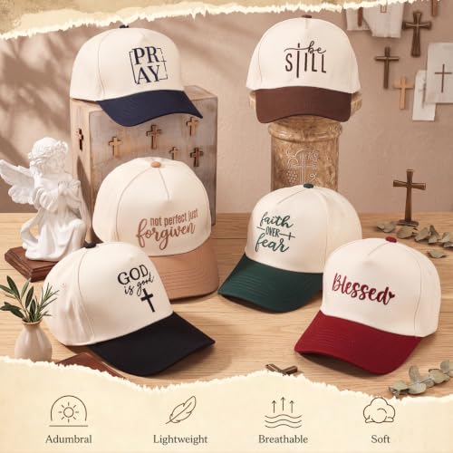 6/12 Pack Christian Hats Bulk for Men Women - style: Style 5
