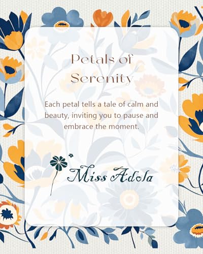 Miss Adola Canvas Tote Bag for Women with Zipper, Blue Yellow Flower - color: Blue Yellow Flower