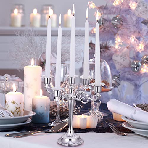 Tuyai 72 Pack Tall White Taper Candles, 10 inch (H) Dripless, Unscented Dinner Candle, Smokeless Taper Candles, Paraffin Wax with Cotton Wicks, 8 Hours Burn Time - size: 72 Pack