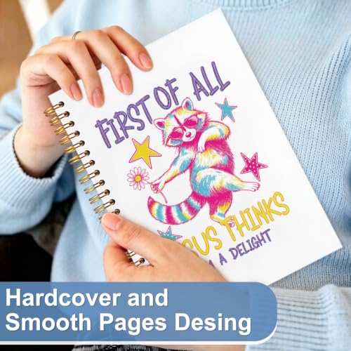 Funny Christian Raccoon Meme Notebook Journal for Women, 5.5x8.3 - color: white-Funny Christian Raccoon