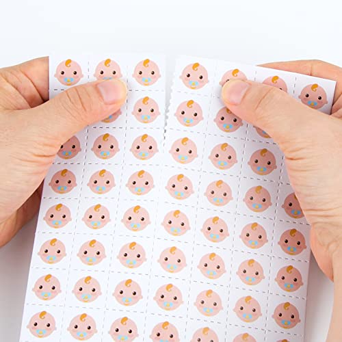 Baby Shower Bingo Cards - 24 Guests Blue Newborn Bingo for Baby Shower Party Supplies - color: Baby Bingo