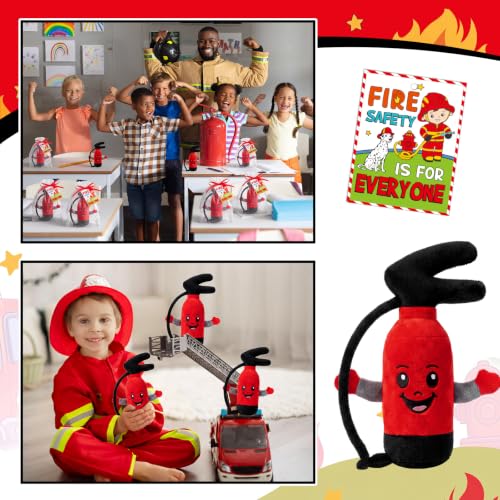Silipull 12 Pcs Fire Safety Stuffed Plush Fire Prevention Week Gifts - style: Fire Extinguisher