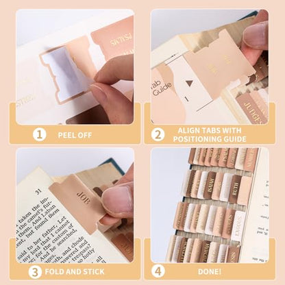 Laminated Bible Tabs for Women Men, Brown, Gold Foil Embossed Lettering - style: Gold Foil Morandi Brown