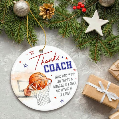 Basketball Coach Ornament 2026, Coaches Christmas Ornament for Men,Women - color: Basketball Coach