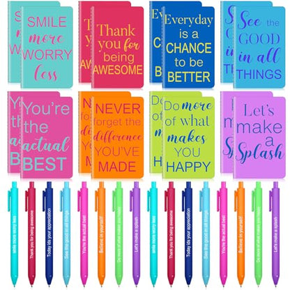 Funrous 32 Pcs Mini Notebooks with Pens Adults Party Favors, Stylish - style: Stylish