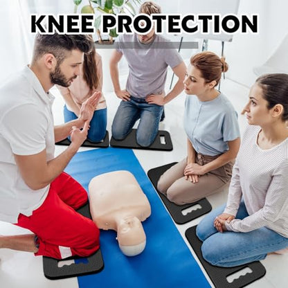Riakrum 20 Pcs Garden Kneeling Pad Garden Knee Pad Thick Foam Knee Mat Waterproof Cushion for Kneeling Multi Functional and Church Kneeler for Praying, Baby Bath, Yoga, 15.4 x 6.7 Inch (Black) - color: Black
