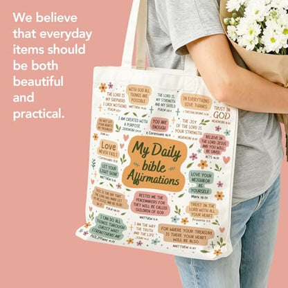 Christian Gifts For Women, Bible Verse Canvas Tote Bag