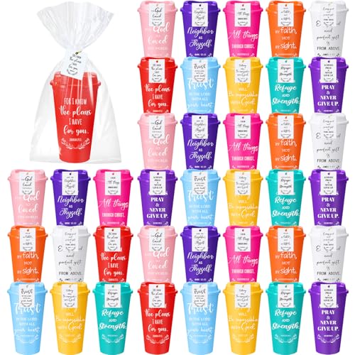 LemonRoad 120 Sets Christian Cups 16 oz Bulk Church Gifts, Bright Color - color: Bright Color