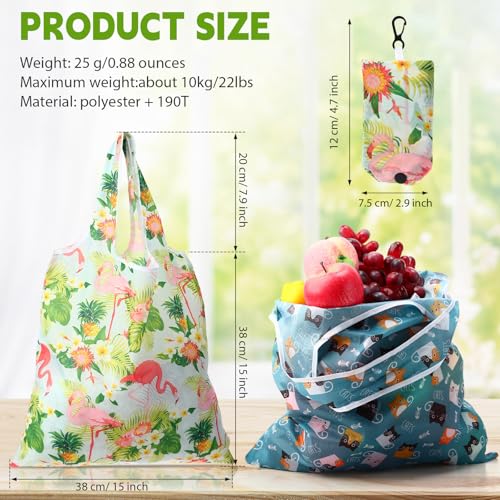 Paterr 24 Pcs Reusable Grocery Shopping Bags Foldable Bulk - style: Classic Style