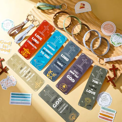 Cholemy 160 Pcs Christian Party Favor Bulk, Inspirational Style - style: Inspirational Style