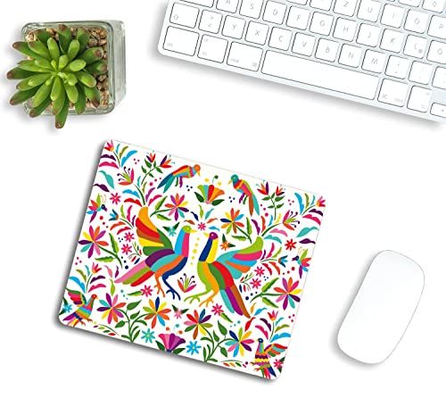 Colorful Mexican Traditional Mouse Pad Non-Slip Rubber Base Gaming MousePads for Computers Laptop Office, Computer Mouse Pad for Wireless Mouse, 9.5"x7.9"x0.12" Inch(240mm x 200mm x 3mm) - color: TSP167
