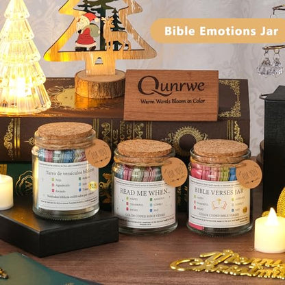 Bible Verse Jar,Read Me When Bible Verses Jar,Christian Gifts for Women Men - style: NIV Bible Jar of Emotions