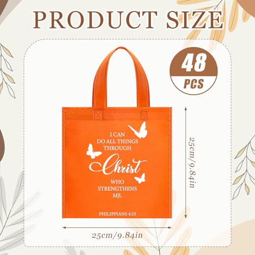 Sweetude 48 Pcs Christian Gift Bags Bulk, Bible Verse Gift Bags for Women - color: Colourful, style: Bible