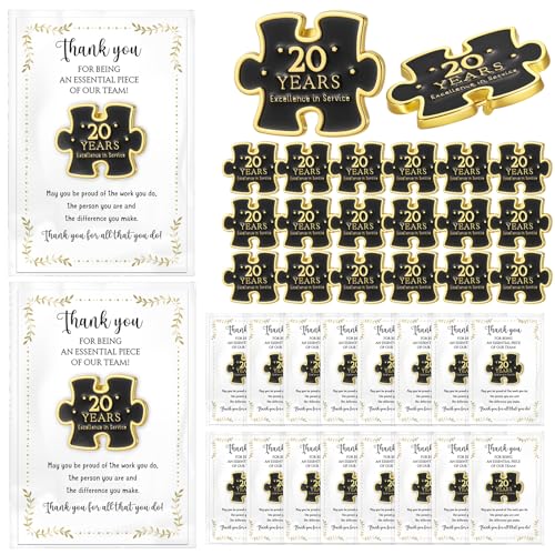 20 Set Year of Service Pin Employee Appreciation Gifts Bulk - style: 20 Year