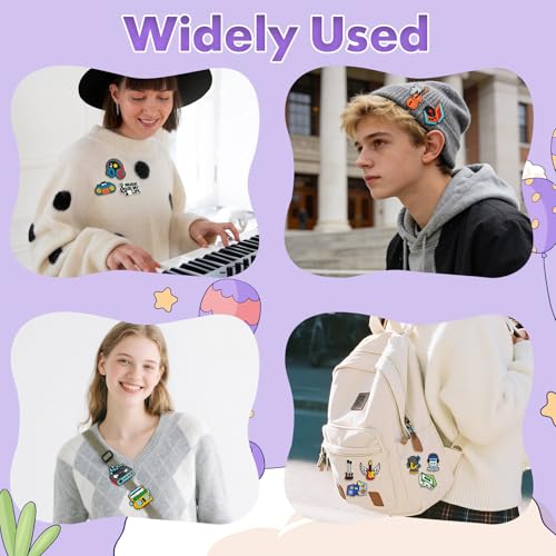 Cute Pins Bulk, Funny Lapel Badge Pins Rubber Brooch Pins for Backpacks, Hats, Bags - style: Music-22PCS