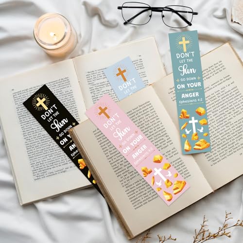 8 Pieces Bible Verse Bookmarks Christian Marriage Gifts Anniversary Valentines Gifts for Christian Couples Women Men Inspirational Bookmarks Baptism Church Book Club Sunday School Favors - color: Ephesians 4:2