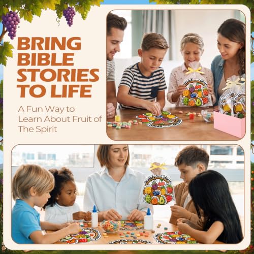 Motipuns 24 Sets Religious Sunday School Crafts,Fruit of the Spirit - style: Fruit of the Spirit