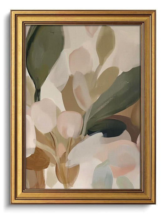 Gold Framed Botanical Wall Art Vintage Floral Wall Decor Boho Canvas Art - color: Gold Framed-06, size: 12x16in