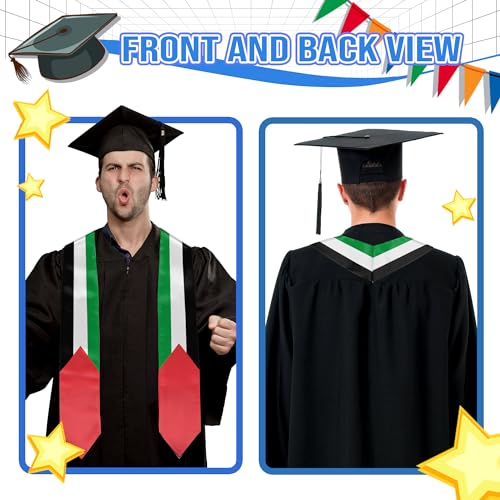 Graduation Flag Stole Sash Scarf Day Gifts - color: Palestine Flag