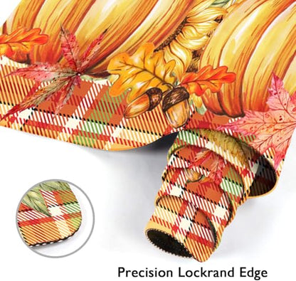 Britimes Large Mouse Pad, Mouse Pad, 31.5 x 15.7 Inch, Fall Pumpkin Orange - color: Orange Pumpkin Buffalo Plaid