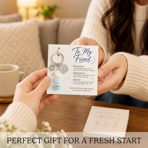Crystal Keychain Gifts For Women, Friend, Coworker, Daughter, Mom, Faith - color: To My Friend