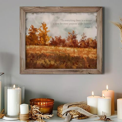 llyinglpdec Bible Verse Wall Art, Christian Fall Landscape Print - size: 14"L x 11"W